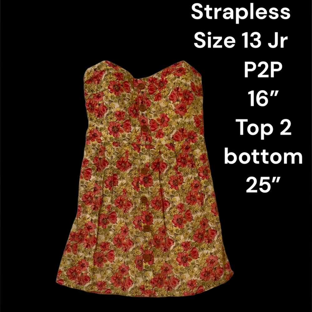 City triangles dress strapless dress (juniors)